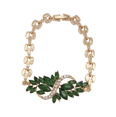 Gold Plated Leaf Bracelet