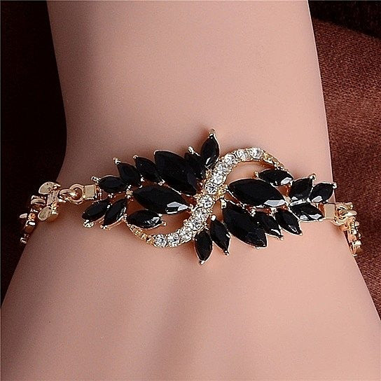 Gold Plated Leaf Bracelet